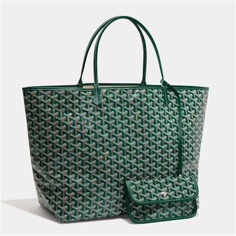 goyard tote bag green|green goyard bags for women.